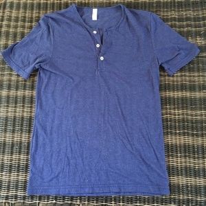 American Apparel Shirts - American Apparel Navy Short Sleeve Henley Tee American Apparel Shirts - American Apparel Navy Short Sleeve Henley Tee